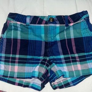 plaid girl shorts, multi color.!
